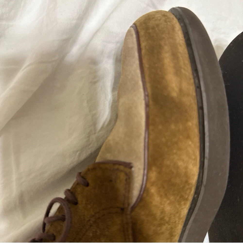 Vintage Hush Puppies Lee brown & tan suede Oxford shoes - Picture 6 of 7